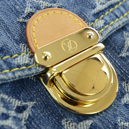 Louis Vuitton Monogram Denim Mini Pleaty Blue 7 of 10