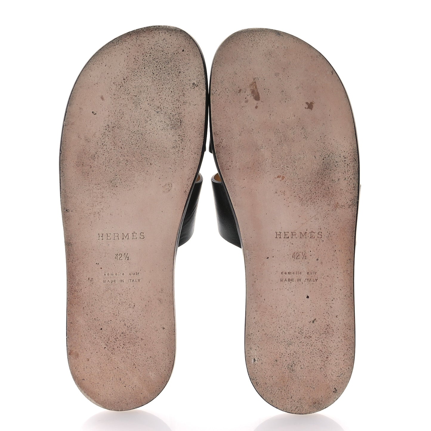 Calfskin Mens Izmir Sandals 42.5 Black