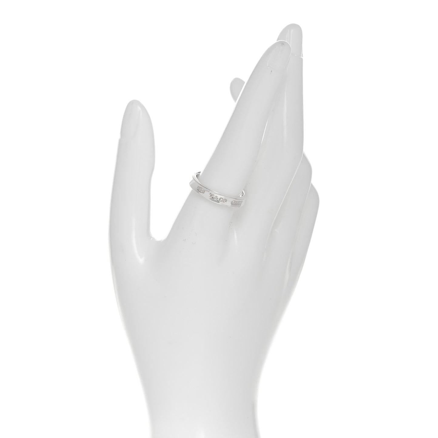 Sterling Silver Narrow 1837 Band Ring 59 8.75