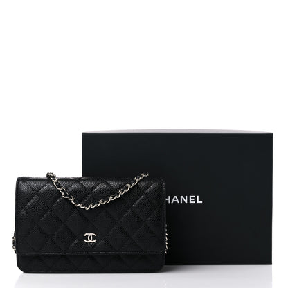 Chanel Caviar Quilted Wallet on Chain WOC Black 11 of 11