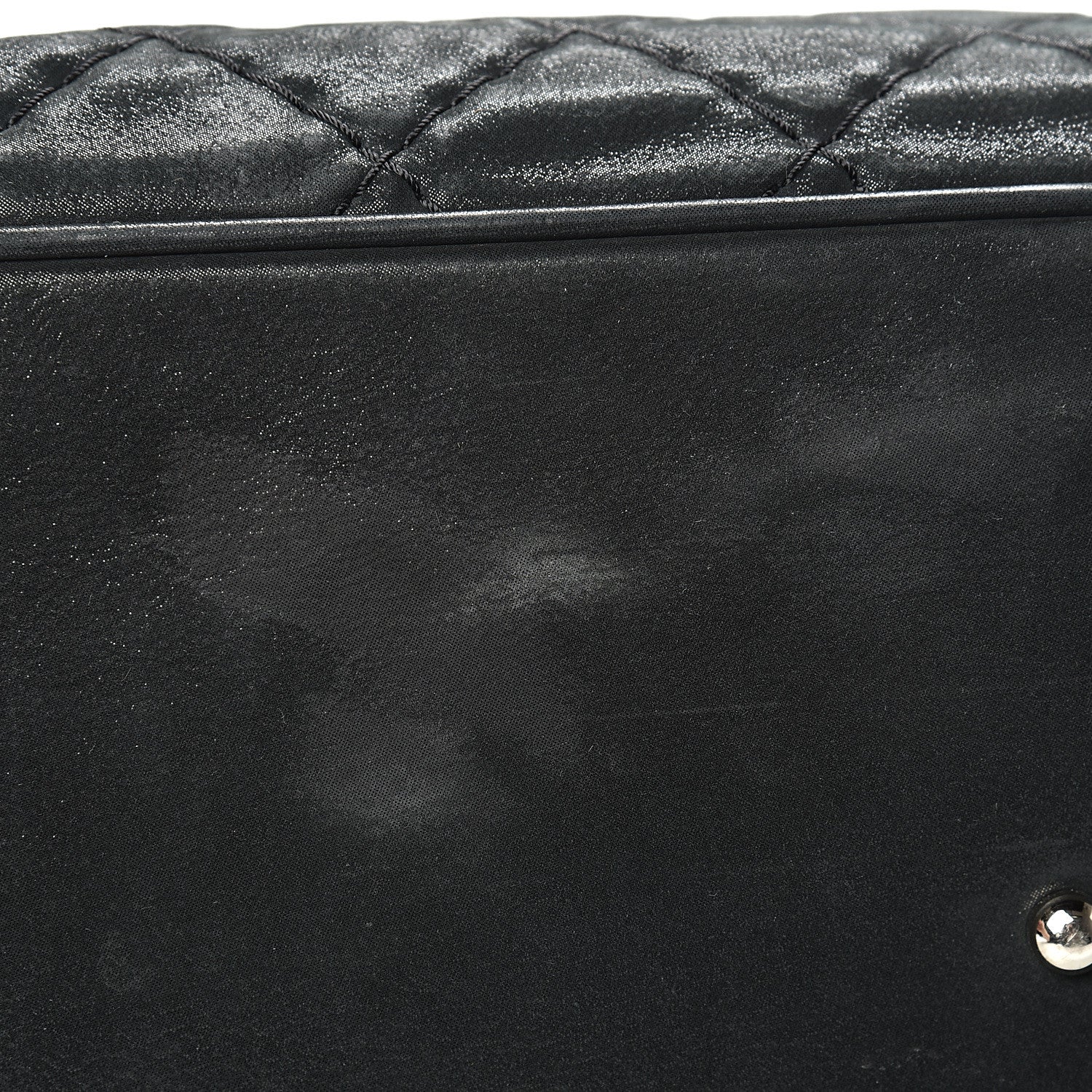 Chanel Iridescent Calfskin Quilted Sea Hit Tote Black 10 of 14