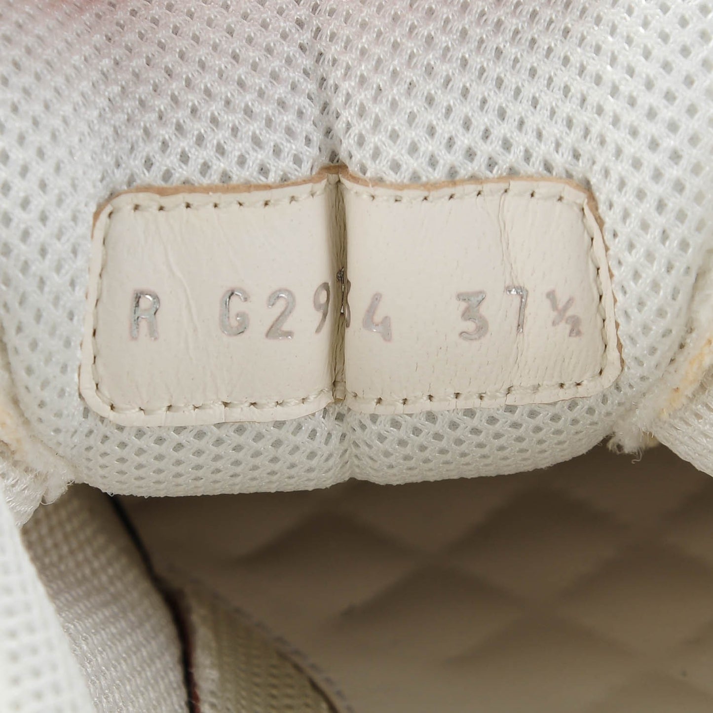 Suede Calfskin CC Sneakers 37.5 White Grey