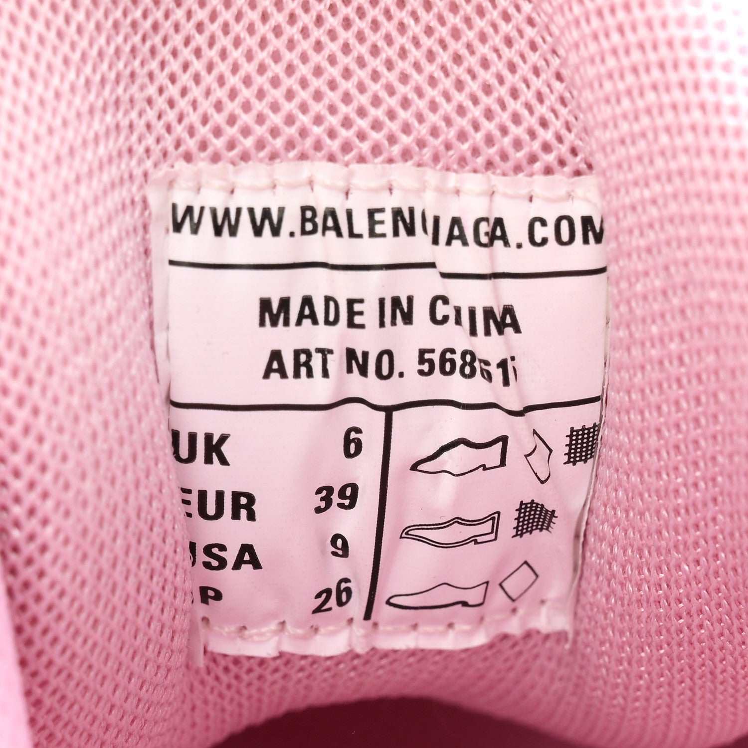 Balenciaga Rubber Mesh Monocolor Clear Sole Womens Track.2 Open Sneakers 39 Pink 9 of 10