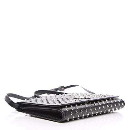 Alexander McQueen Calfskin Studded Insignia Pouch Black 4 of 13
