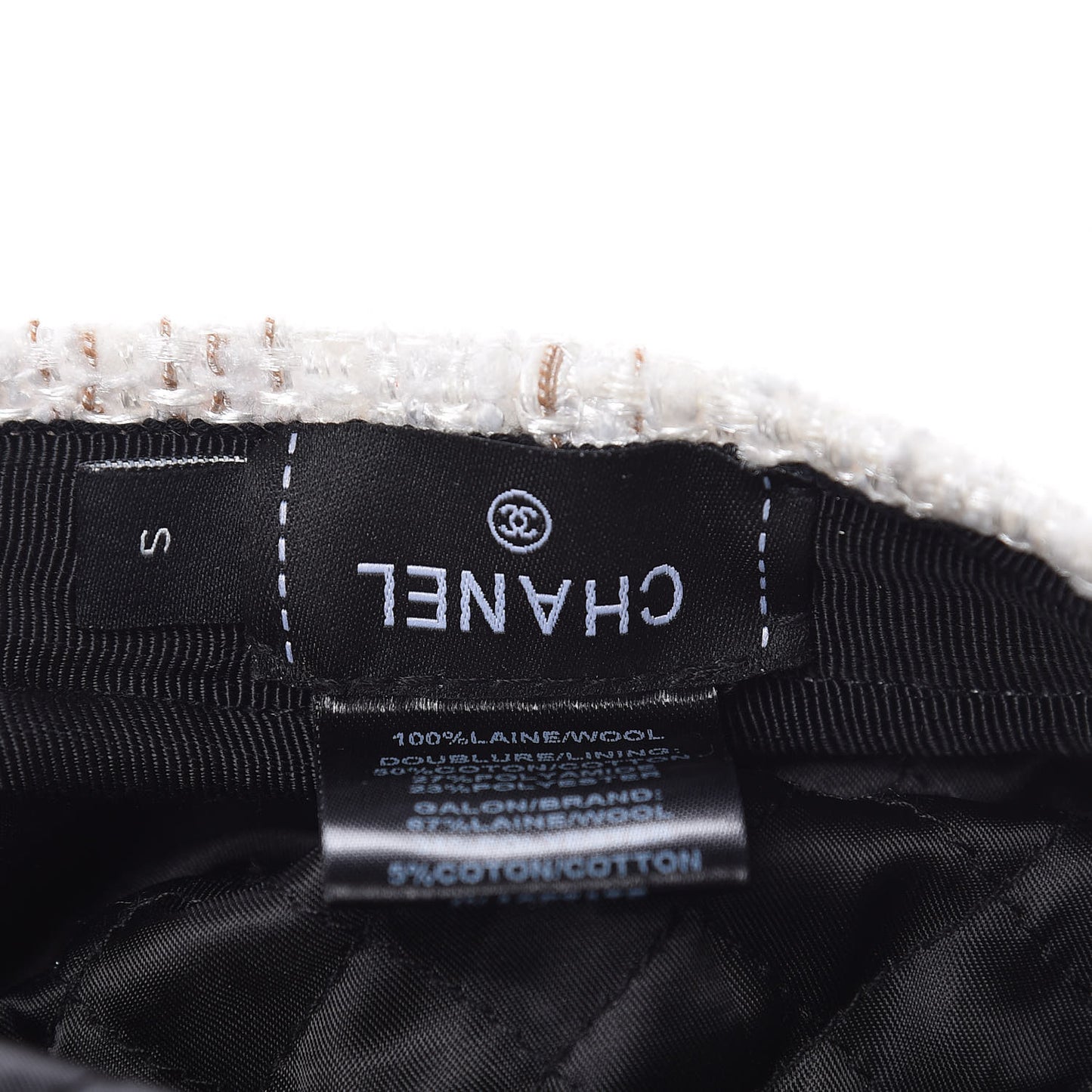 Wool Cap Hat S Ivory