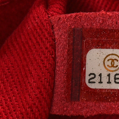 Chanel Calfskin Quilted CC Curvy Flap Red 8 of 10
