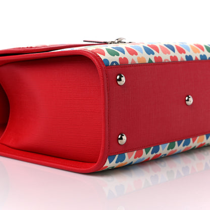 Gucci Coated Canvas Childrens Heart Buckle Top Handle Red 9 of 10