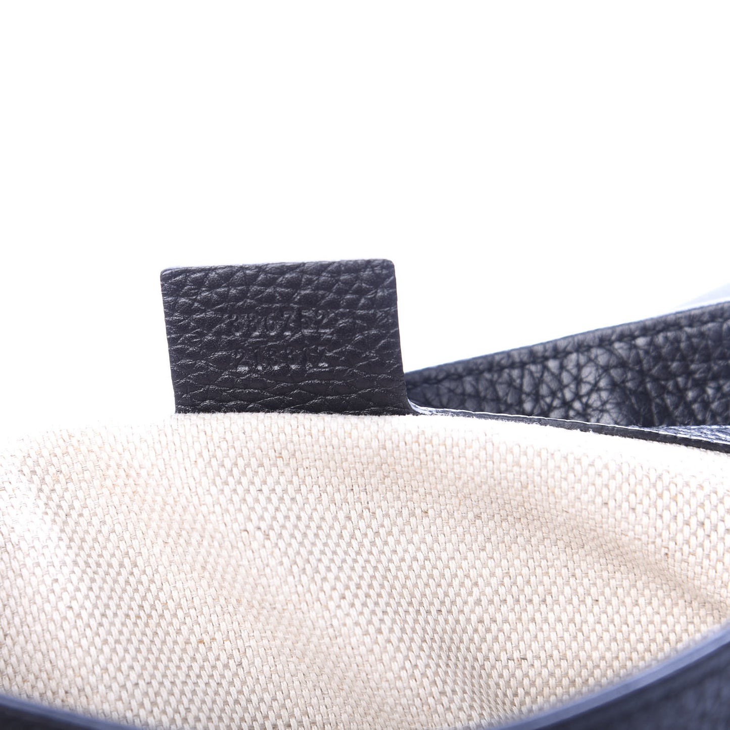 Pebbled Calfskin Medium Soho Flap Crossbody Black