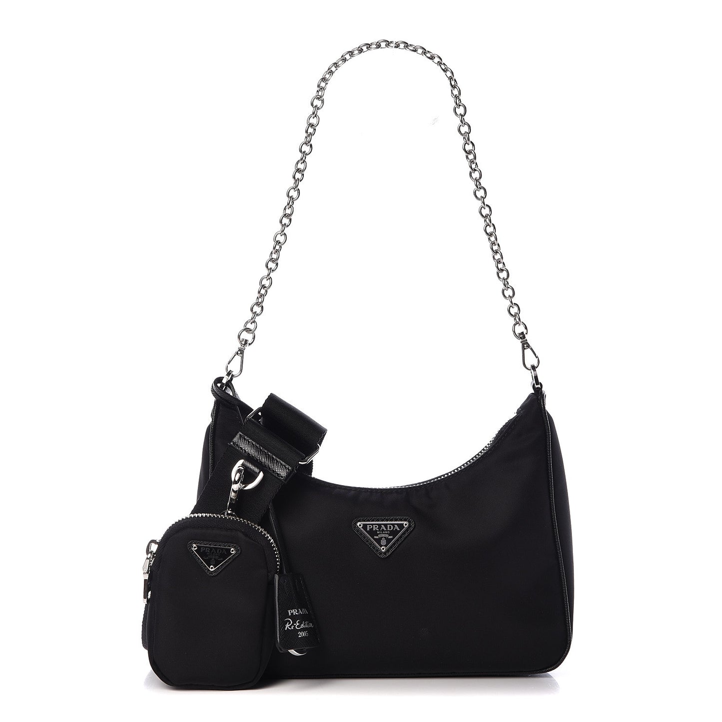 Nylon Re-Edition 2005 Shoulder Bag Black