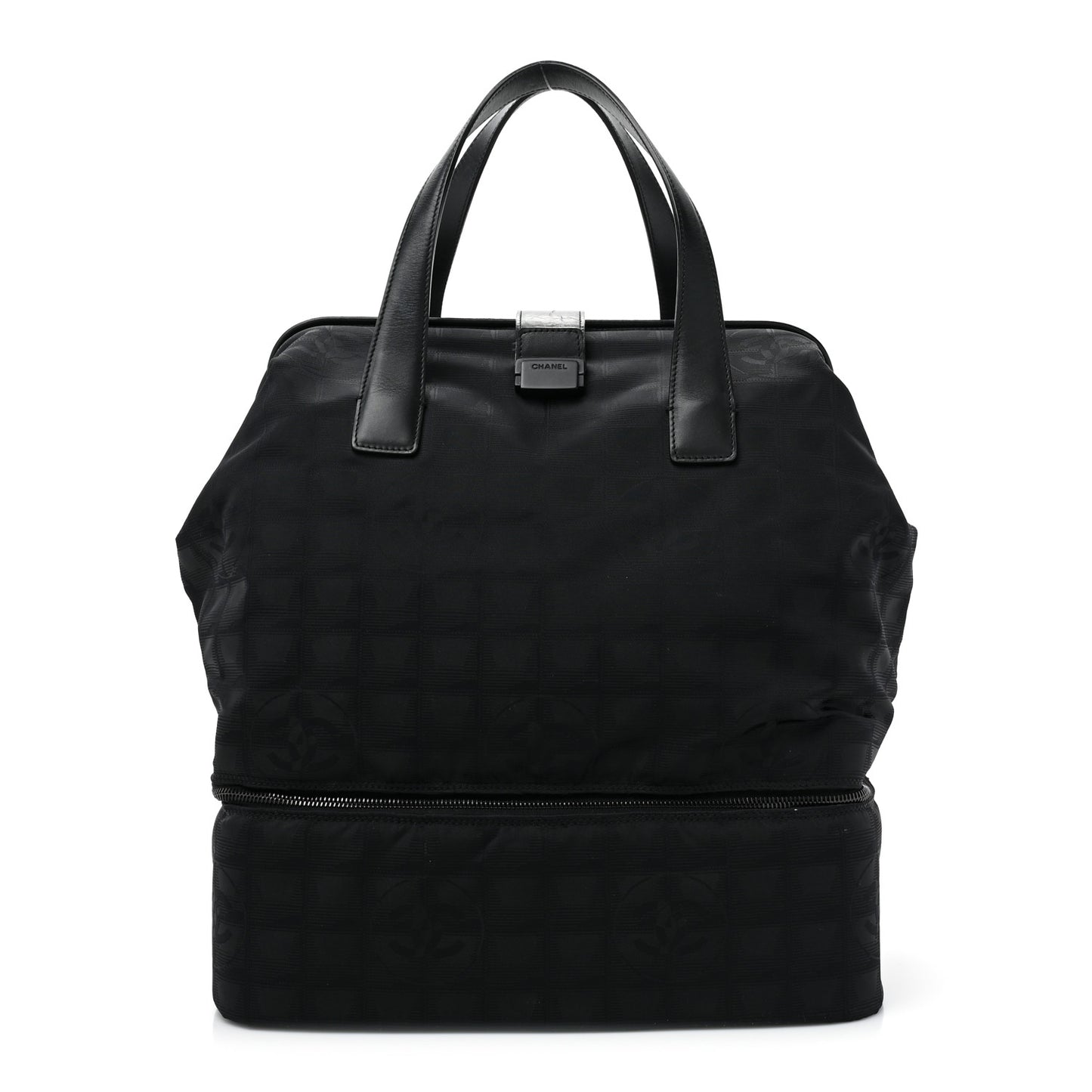 Nylon Travel Convertible Tote Black