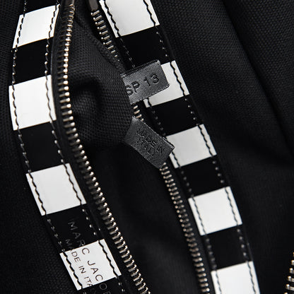 Marc Jacobs Calfskin Striped Antonia Satchel Black White 6 of 9