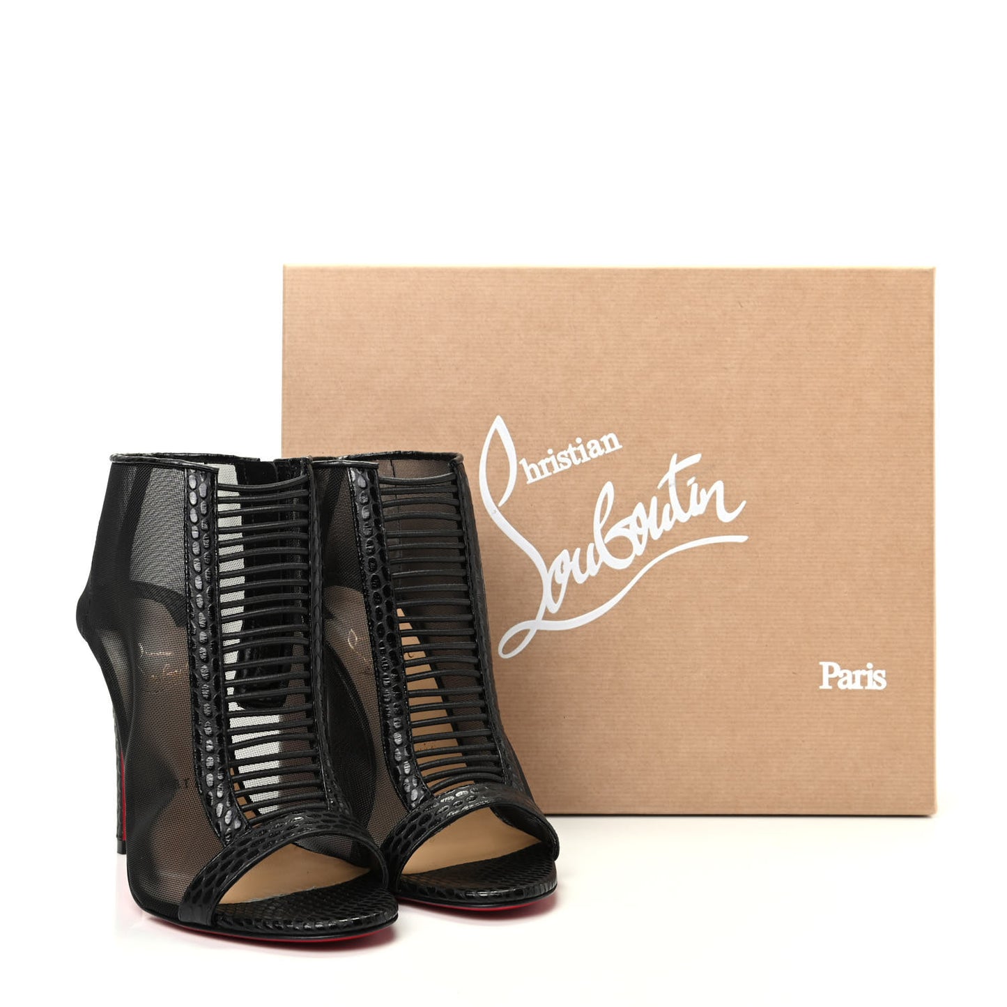 Calfskin Jurassic Rete Trouble 100 Booties 37 Black