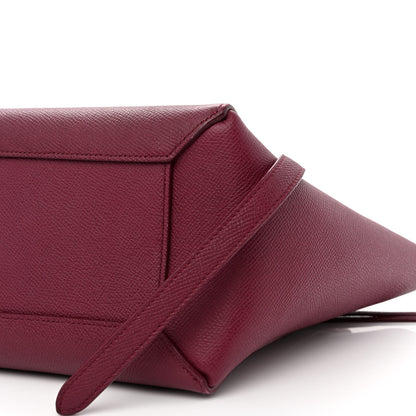 Celine Grained Calfskin Micro Belt Bag Plum 10 of 10