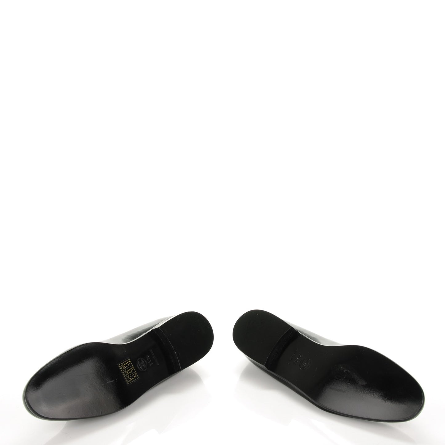 Patent CC Loafers 38.5 Black
