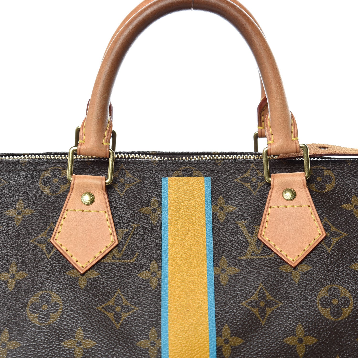 Louis Vuitton Monogram My LV Heritage Speedy 30 Yellow Blue Clair 8 of 11
