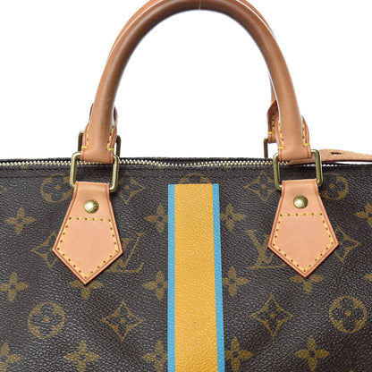 Louis Vuitton Monogram My LV Heritage Speedy 30 Yellow Blue Clair 8 of 11