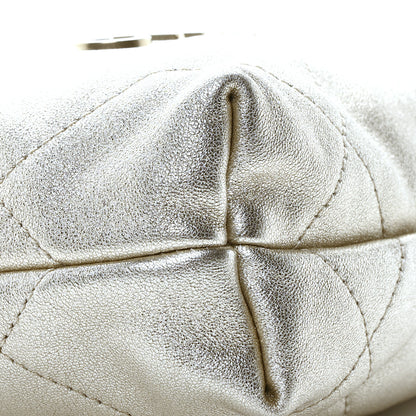 Chanel Metallic Lambskin Quilted Mini Chanel 22 Golden 9 of 10