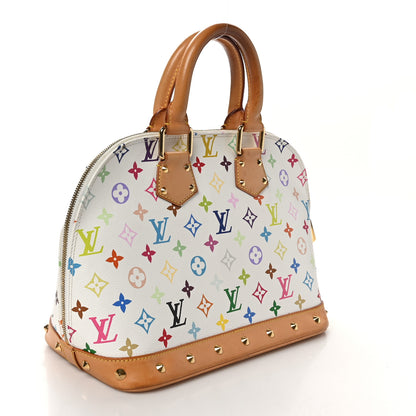 Louis Vuitton Monogram Multicolor Alma White 3 of 10