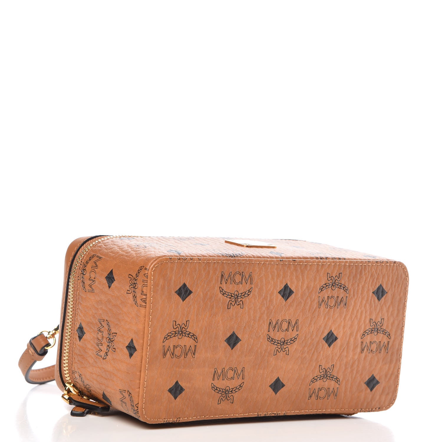 MCM Visetos Vanity Case Cognac 5 of 10