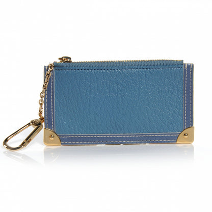 Louis Vuitton Suhali Key Pouch Blue 1 of 7