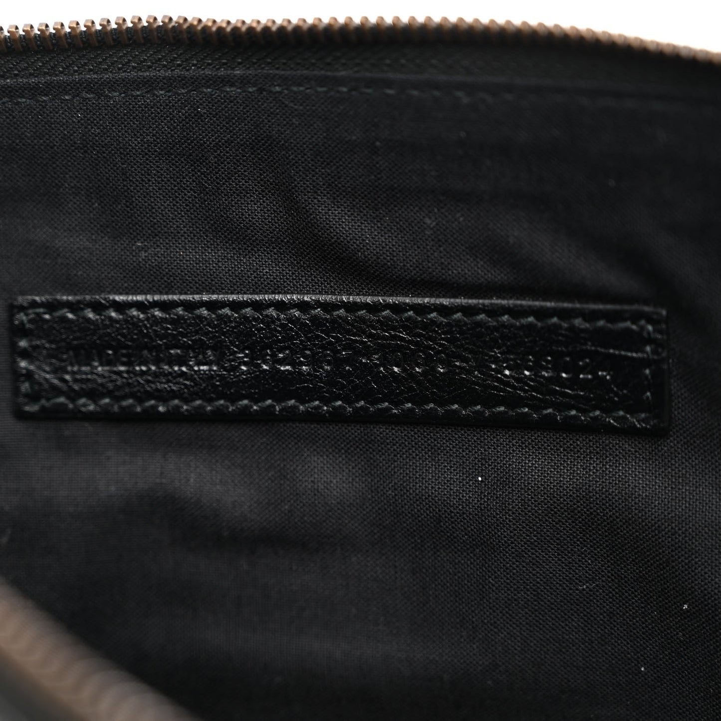 Agneau Classic Hardware Graffiti Small Pouch Black Multicolor