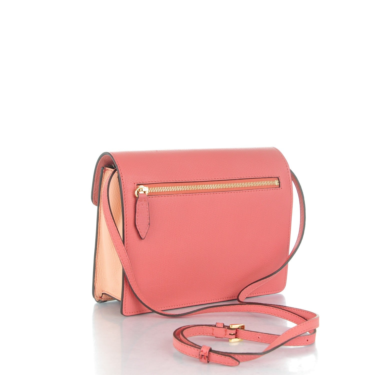 Burberry Derby Calfskin House Check Small Macken Crossbody Bag Copper Pink 3 of 8