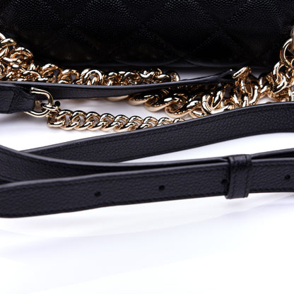 Chanel Caviar Quilted Large Studded Flap Black 12 of 13