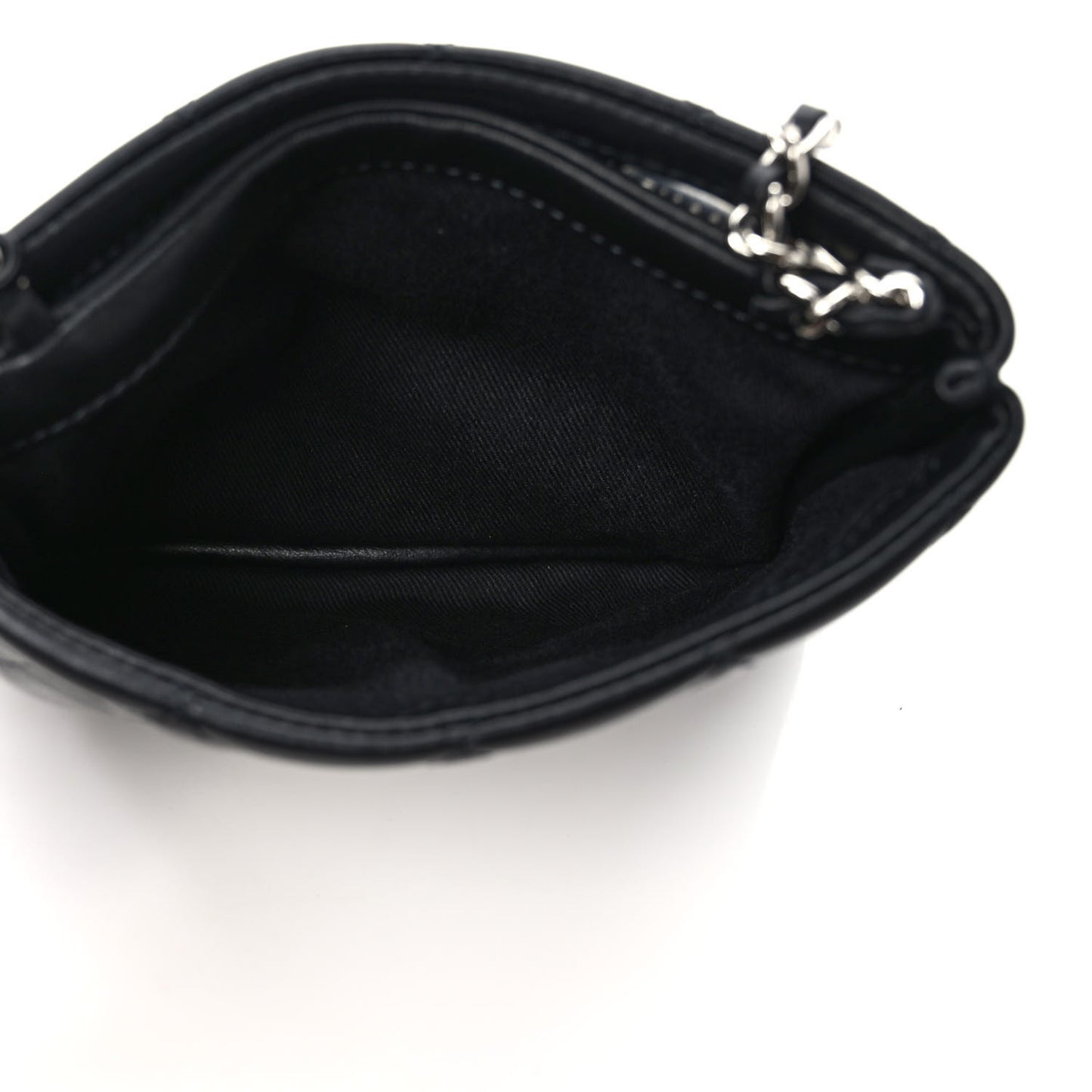 Lambskin Quilted Crossbody Bag Black