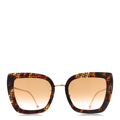 Fendi Acetate Metal F is Fendi FF Square Cat Eye Sunglasses FF 0424/F/S Havana 2 of 7