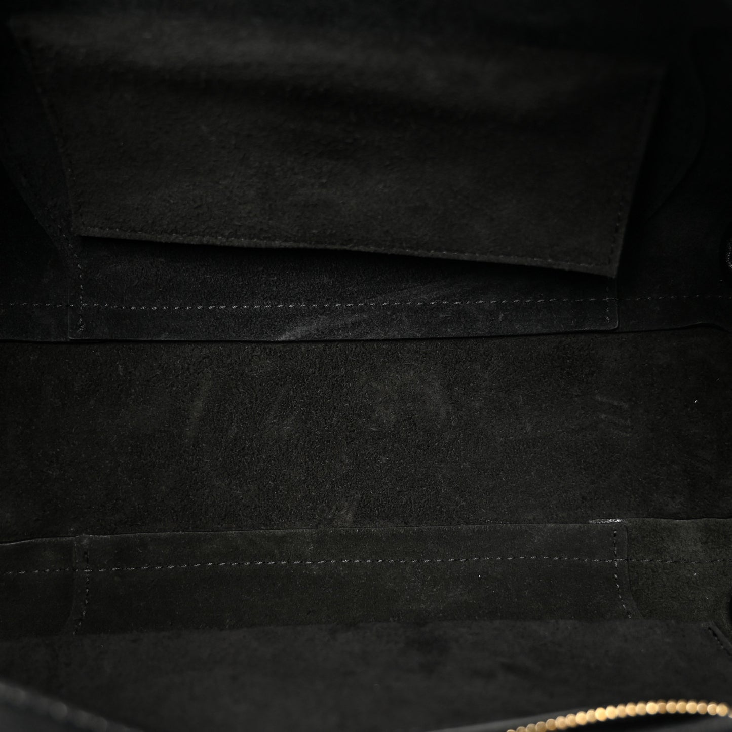 Supple Shiny Lambskin Little New Luggage Black