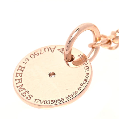Hermes 18K Rose Gold Diamond Gambade Bracelet ST 4 of 4