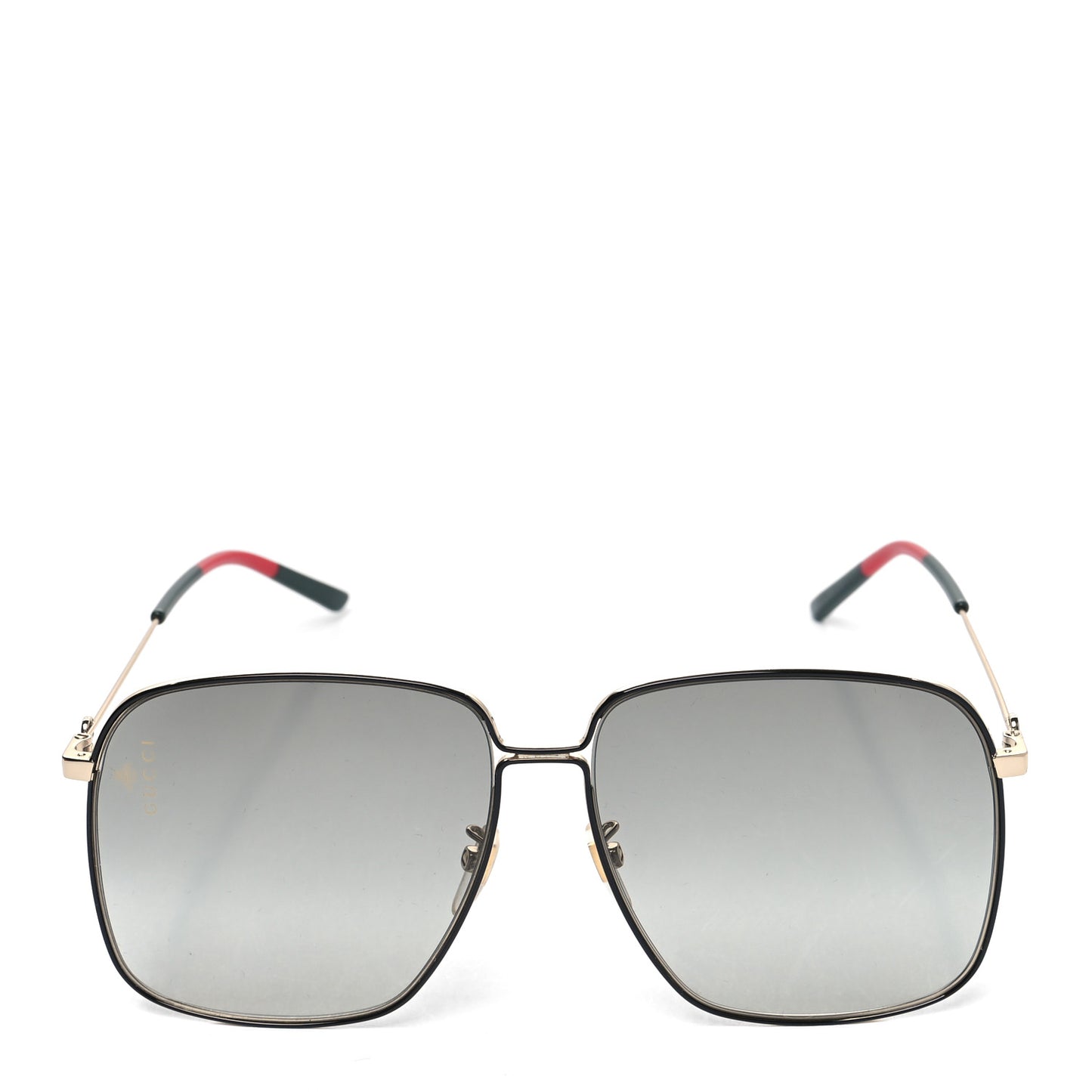 Web Rectangular Frame Interlocking G Sunglasses GG0394S Green Red