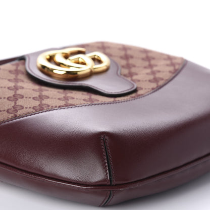 Gucci GG Monogram Calfskin Medium Arli Shoulder Bag Sahara Rubino Chardonnay 6 of 10