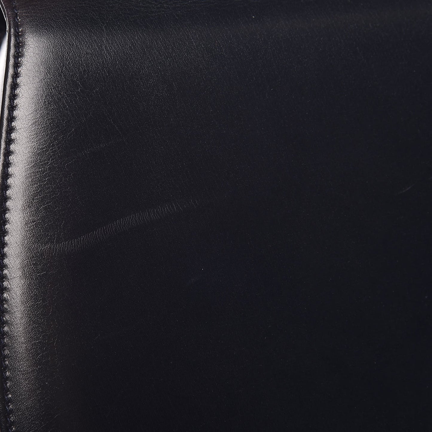 Calfskin Bamboo Top Handle Bag Navy