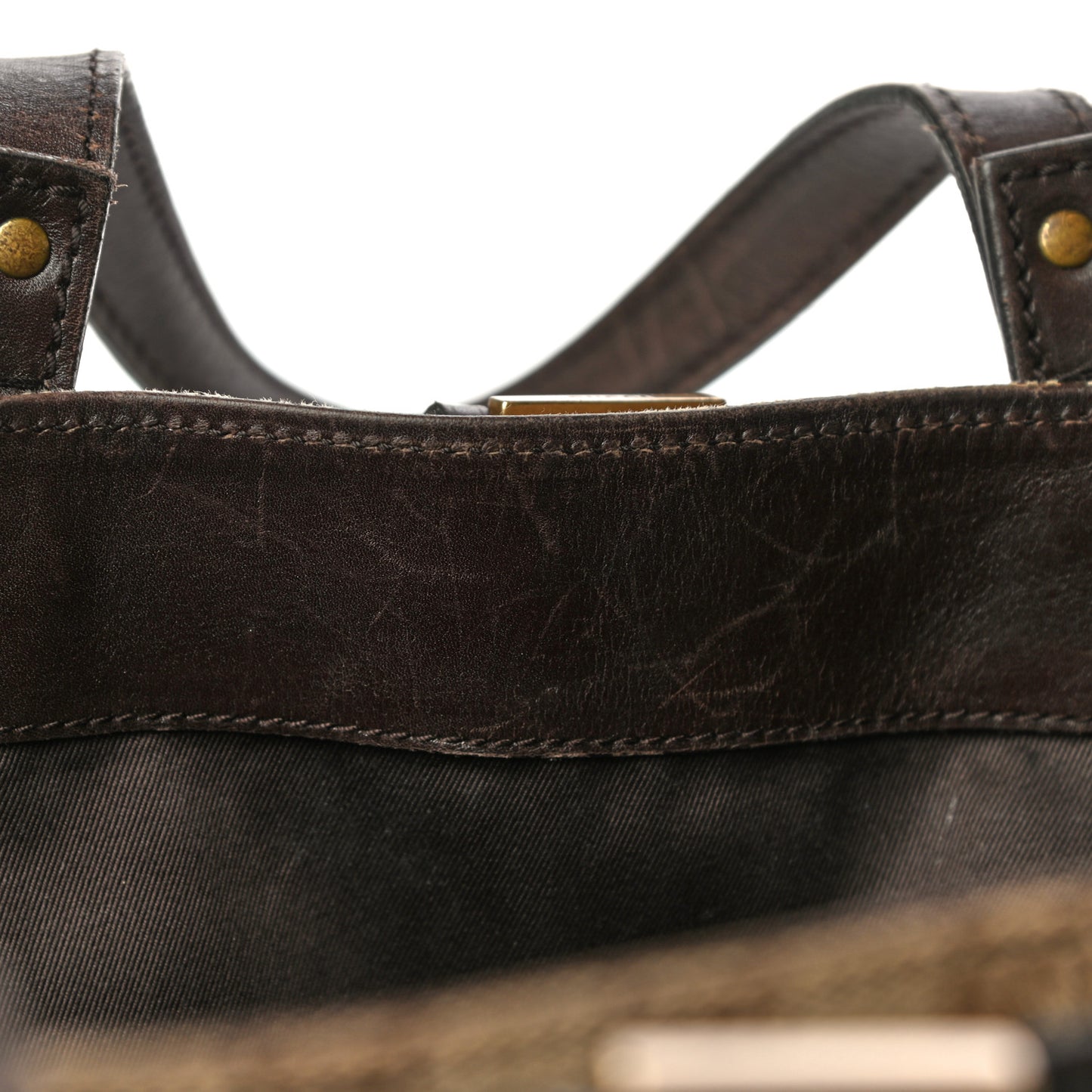Monogram Tote Brown