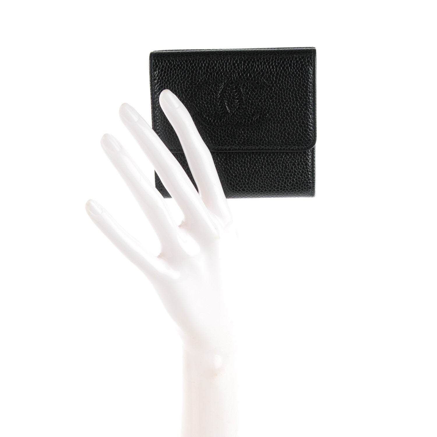 Chanel Caviar Timeless CC Compact Flap Wallet Black 2 of 8