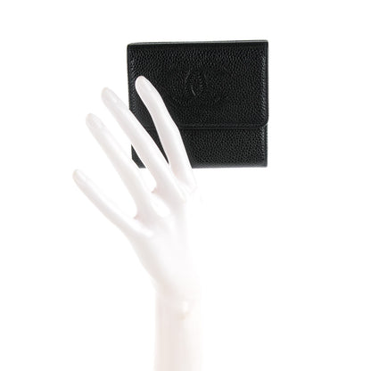 Chanel Caviar Timeless CC Compact Flap Wallet Black 2 of 8