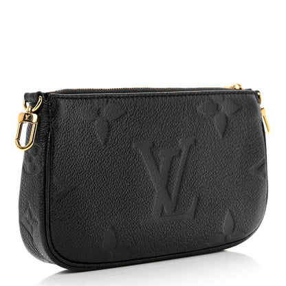 Louis Vuitton Empreinte Monogram Giant Multi Pochette Accessories Mini Pochette Black 3 of 6