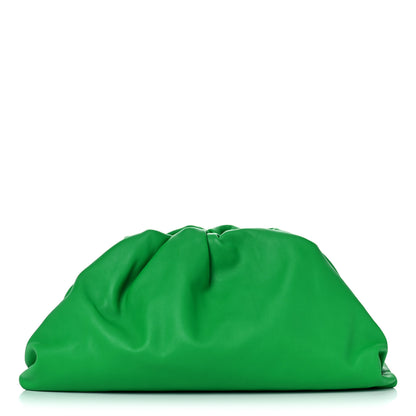 Bottega Veneta Smooth Butter Calf The Pouch Oversized Clutch Parakeet 1 of 8