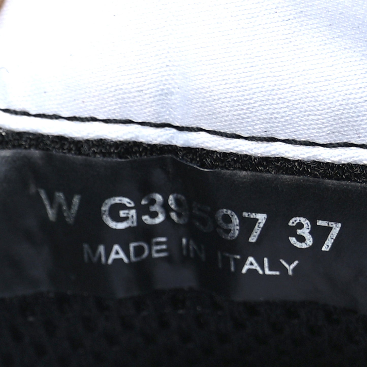 Fabric Suede Calfskin CC Sneakers 37 Black Grey Dark Grey