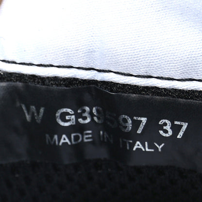 Chanel Fabric Suede Calfskin CC Sneakers 37 Black Grey Dark Grey 6 of 7