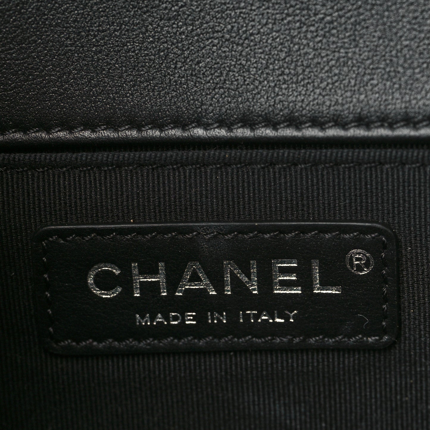 Lambskin Quilted Medium Boy Flap Black