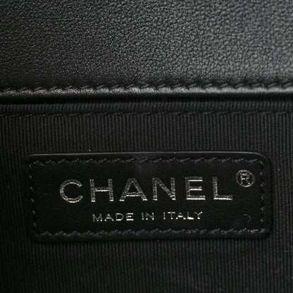 Chanel Lambskin Quilted Medium Boy Flap Black 6 of 9