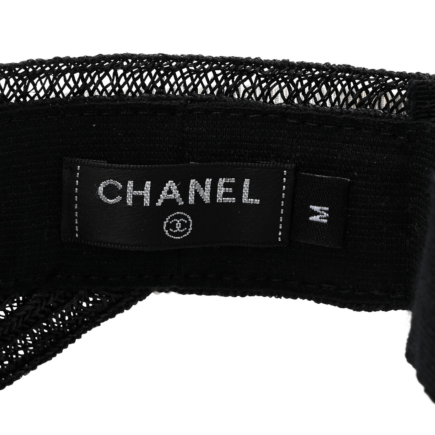 Chanel Abaca Cotton Ribbon Visor M Black 1875254 – FASHIONPHILE