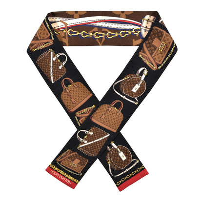 Louis Vuitton Silk Monogram Tribute To Bandeau Marron 1 of 3