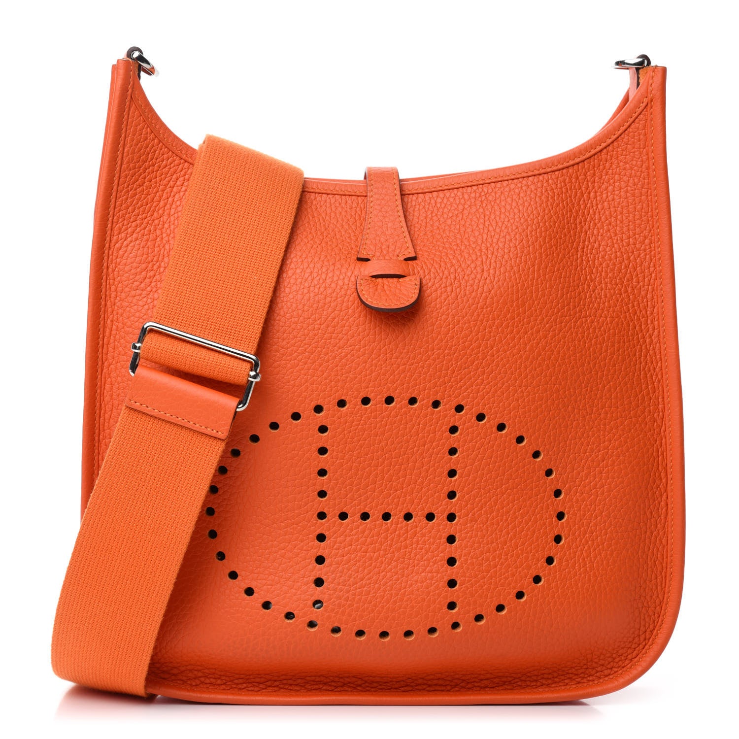 Hermes Taurillon Clemence Evelyne III PM Feu 1 of 11
