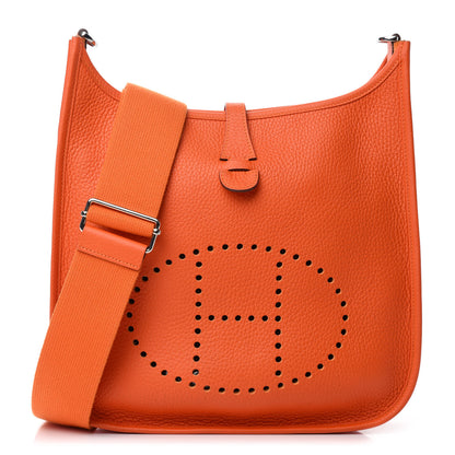Hermes Taurillon Clemence Evelyne III PM Feu 1 of 11