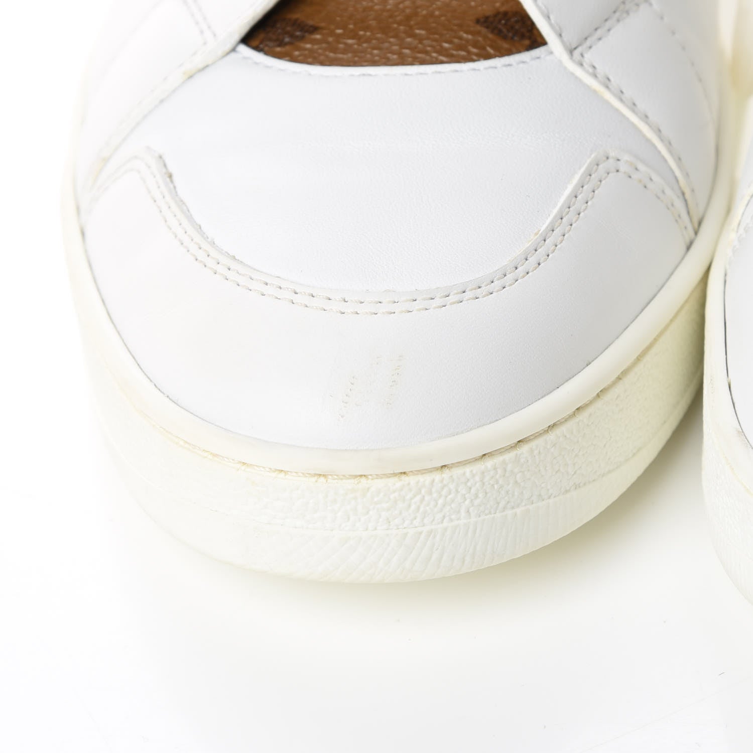 Louis Vuitton Calfskin Reverse Monogram Boombox High Top Sneakers 38 White 12 of 17
