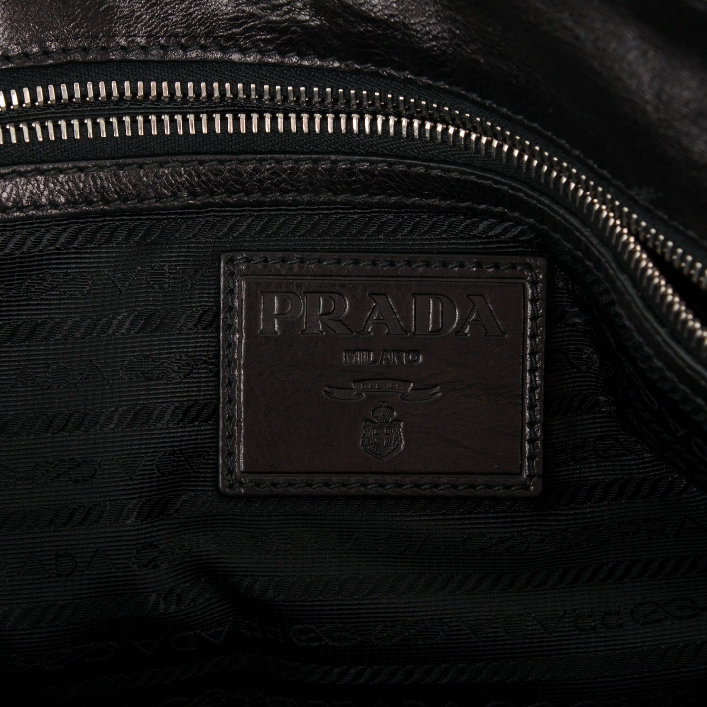 Glace Calf Folding Briefcase Black Teak