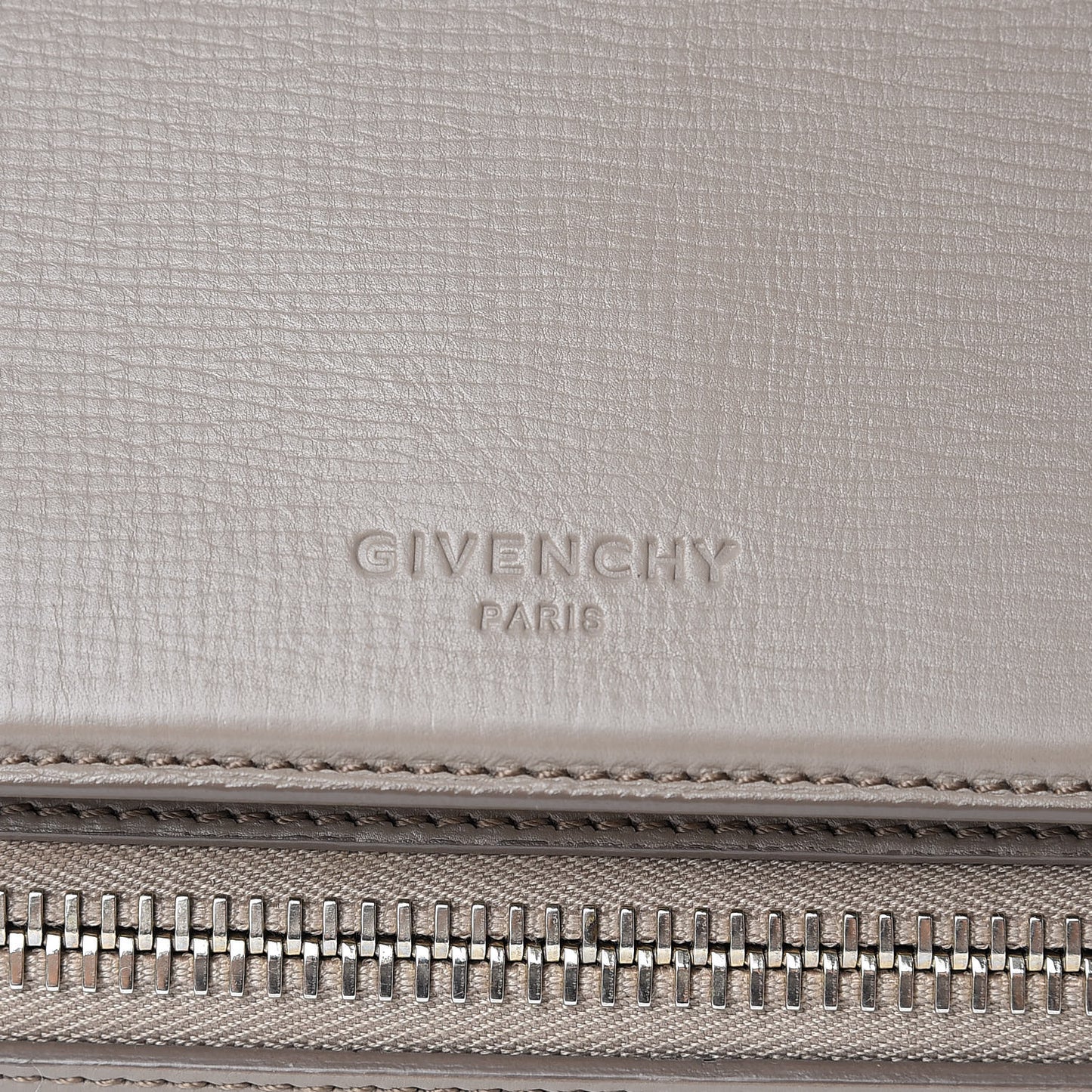 Textured Calfskin Medium Pandora Box Crossbody Bag Taupe